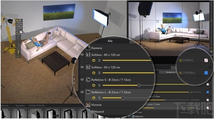 set.a.light 3D STUDIO Edition下载,摄影工作室模拟工具,图像处理