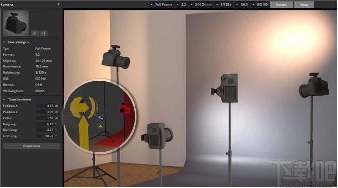 set.a.light 3D STUDIO Edition下载,摄影工作室模拟工具,图像处理